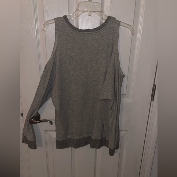 Sundry SweatShirt - Heather Grey Color with Good Vibes graphic on the front. - Picture 3 of 9